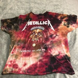 Tie-dye Metallica T-shirt